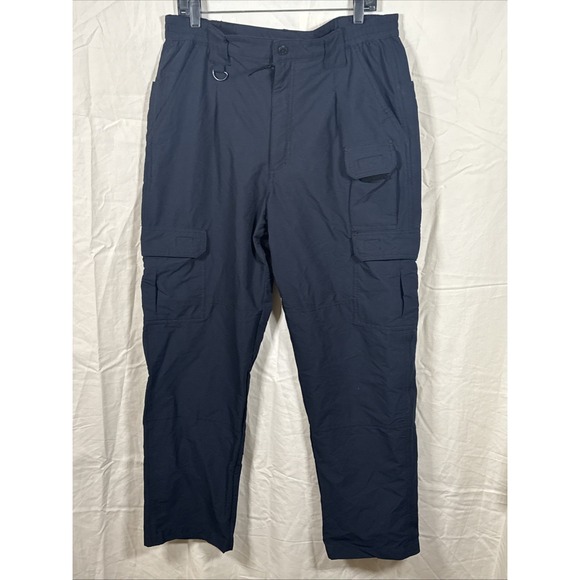 Propper Men Tactical Cargo Pants 36x30 Navy Blue Ripstop Nylon - Picture 1 of 9